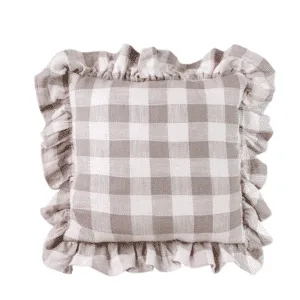 Housse de coussin à volants beige et crème « Ida » – Twicy Store