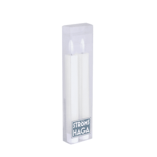Set de deux chandelles striées LED, 2 tailles - Twicy Store