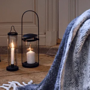 Grande Lanterne “Lena”, Métal Noir, À Poser ou à Suspendre – Twicy Store
