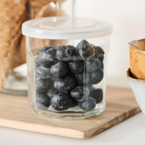 Pot à confiture en verre 400 ml avec couvercle, Style rustique scandinave - Twicy Store