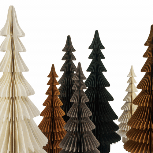 Sapin de Noël en papier, coloris Greige 67 cm | Twicy Store