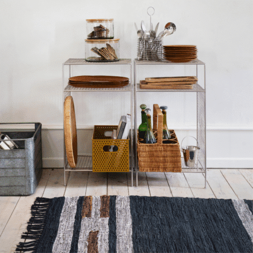 Étagère grillagée sur pieds en fer – Style industriel | Twicy Store