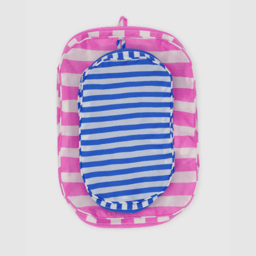 Set de 2 organisateurs de valise à rayures, housses de rangement - Twicy Store