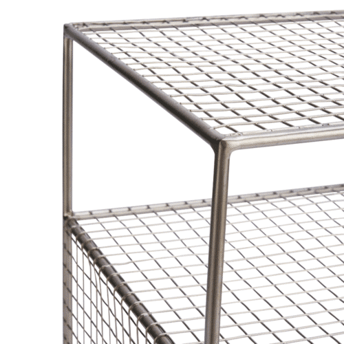 Étagère grillagée sur pieds en fer – Style industriel | Twicy Store