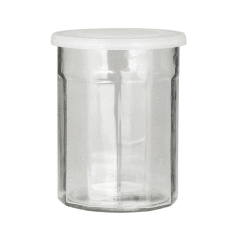 Pot à confiture en verre 400 ml avec couvercle, Style rustique scandinave - Twicy Store