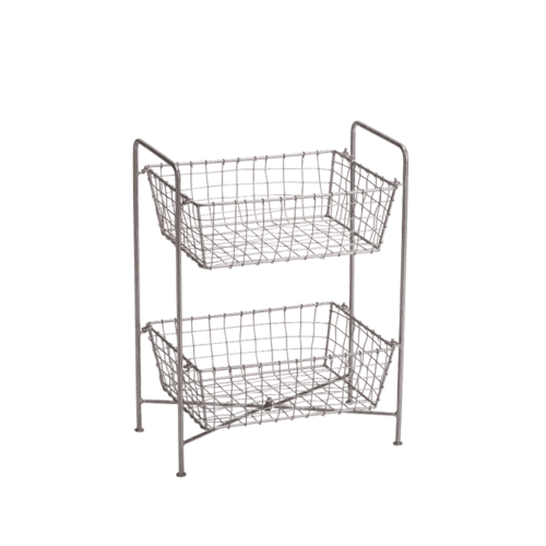 Étagère en fer avec paniers de rangement, cuisine et salle de bain | Twicy Store