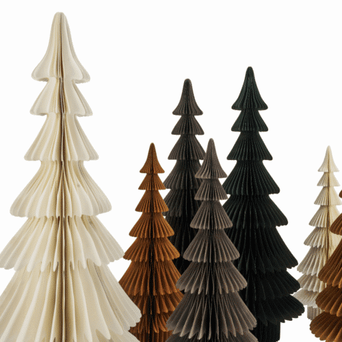 Sapin de Noël en papier 67 cm coloris Blanc cassé | Twicy Store
