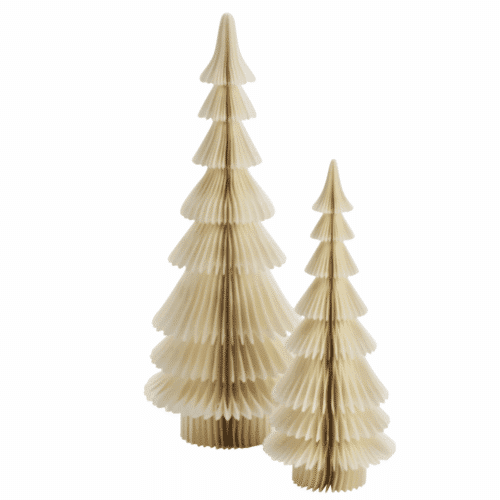 Sapin de Noël en papier 67 cm coloris Blanc cassé | Twicy Store