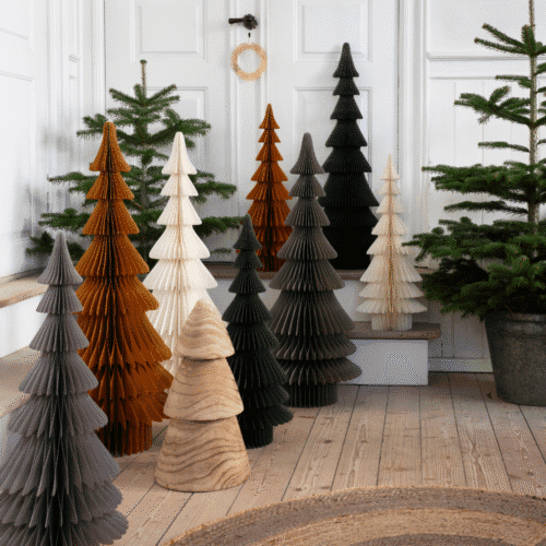 Sapin de Noël vert en papier sur pied - différentes tailles | Twicy Store
