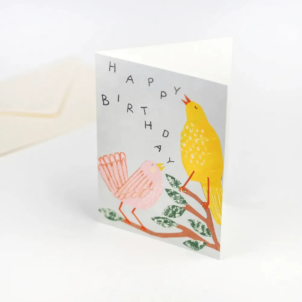 Carte d'anniversaire "Chant d'oiseaux" | Twicy Store