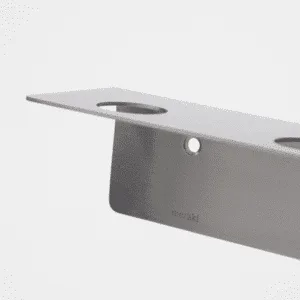 Porte-flacons mural argent brossé – Design épuré et pratique, Twicy Store