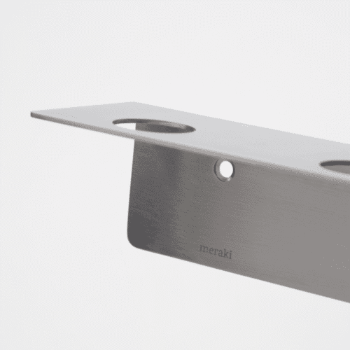 Porte-flacons mural argent brossé – Design épuré et pratique, Twicy Store