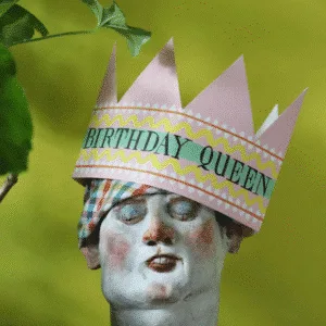 Couronne d&rsquo;anniversaire en papier « Birthday Queen » | Twicy Store