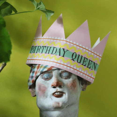 Couronne d'anniversaire en papier "Birthday Queen" | Twicy Store