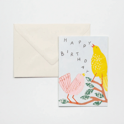 Carte d'anniversaire "Chant d'oiseaux" | Twicy Store