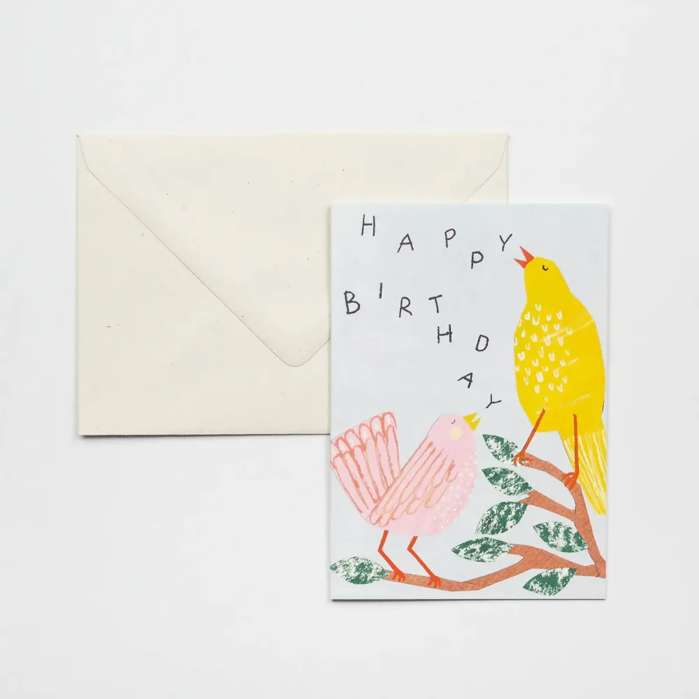 Carte d'anniversaire "Chant d'oiseaux" | Twicy Store