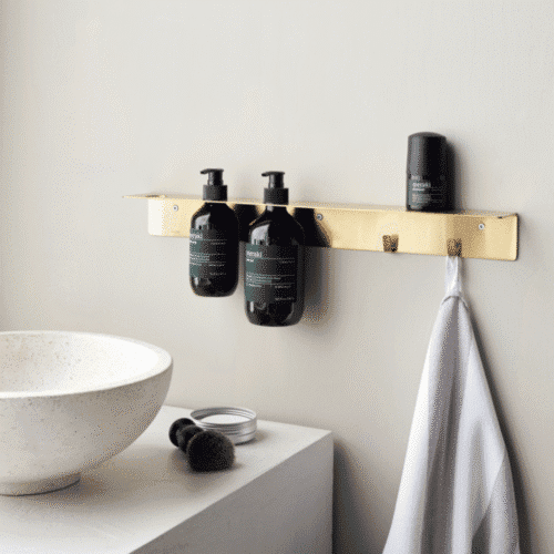 Porte-flacons laiton brossé – Chic et pratique dans la salle de bain, Twicy Store