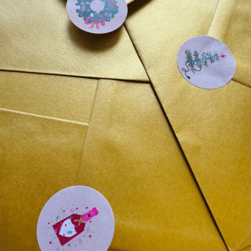 Carte de Noël "Boule à neige" avec pompons | Twicy Store