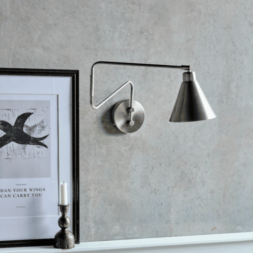 Applique murale avec bras articulé finition chrome | Twicy Store