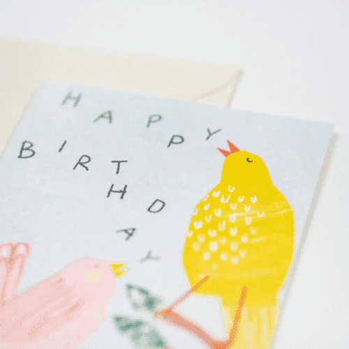 Carte d'anniversaire "Chant d'oiseaux" | Twicy Store