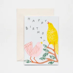 Carte d’anniversaire « Chant d’oiseaux » | Twicy Store