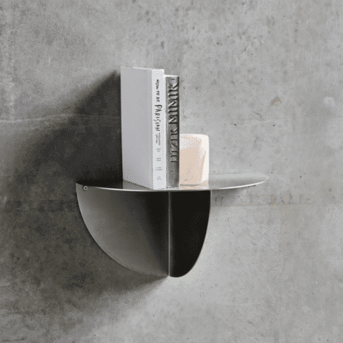 Étagère murale arrondie chrome – Design épuré | Twicy Store