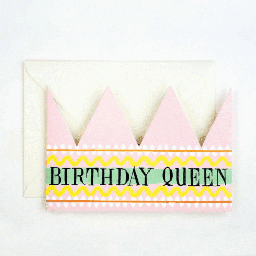 Couronne d'anniversaire en papier "Birthday Queen" | Twicy Store