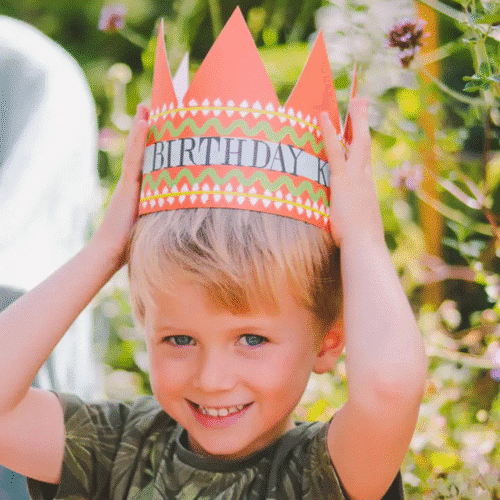 Couronne d'anniversaire en papier "Birthday King" | Twicy Store