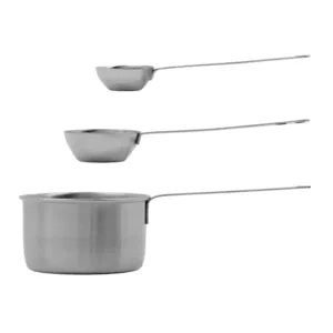 Cuillères doseuses graduées finition argentée – Set de 3 | Twicy Store
