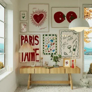 Affiche A3 “Mi Amor” – Poster cœur pastel & message d’amour | Twicy Store