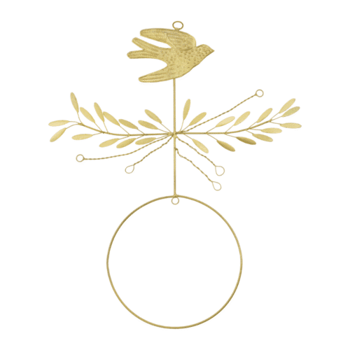 Mobile "Bird" en laiton doré | Twicy Store