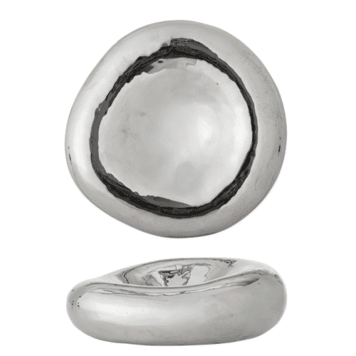 Vide-poche design en grès finition chrome "Shine" | Twicy Store