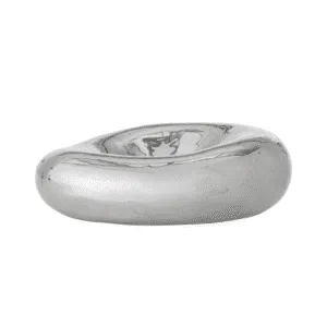Vide-poche design en grès finition chrome « Shine » | Twicy Store