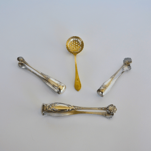 Ancienne cuillère à sucre vintage dorée | Twicy Store