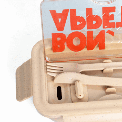 Lunch box avec couverts "Bon appétit" | Twicy Store