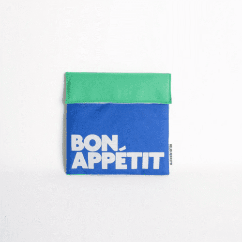 Sac repas réutilisable anti-taches “Bon Appétit” – plusieurs coloris | Twicy Store