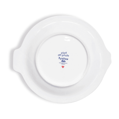 Plat barbotine poisson "Amore" bleu | Twicy Store