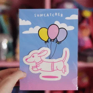 Stickers Fenêtre Suncatcher Nuages Colorés - Lot De 7, électrostatique, Sans Colle, Projetant Des Arcs-en-ciel