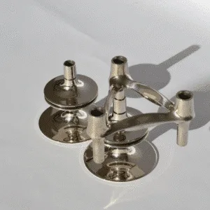 Set de 3 bougeoirs Nagel BMF vintage – Design modulable années 70, Icône du design allemand | Twicy Store