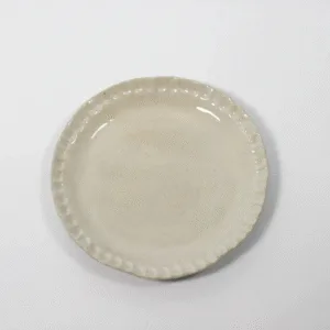 Assiette plate « Florence » en grès bord ondulé | Twicy Store
