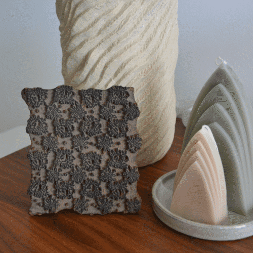 Bloc d'impression en bois sculpté à la main - Artisanat Indien | Twicy Store