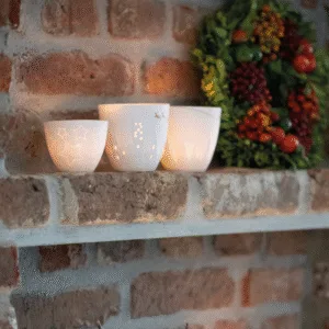 Photophore en porcelaine « Père Noël » | Twicy Store