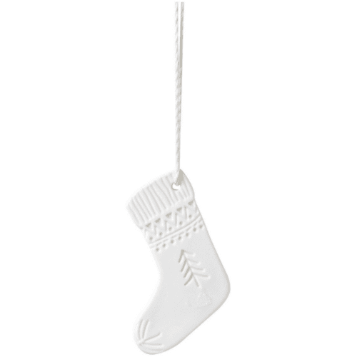 Ornement en porcelaine à suspendre "Chaussette" | Twicy Store
