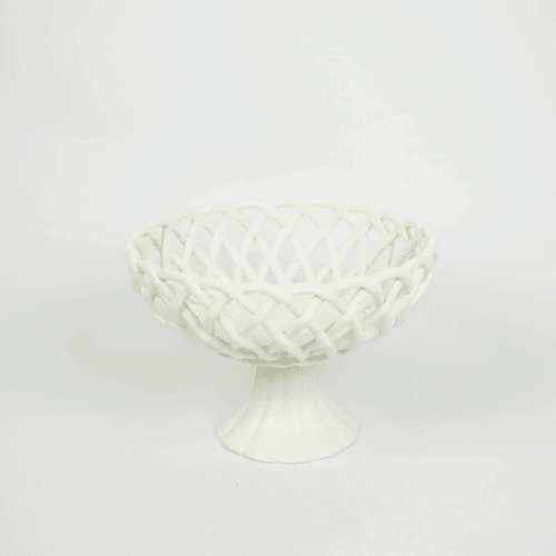 Corbeille en porcelaine sur pied "Ruth" | Twicy Store