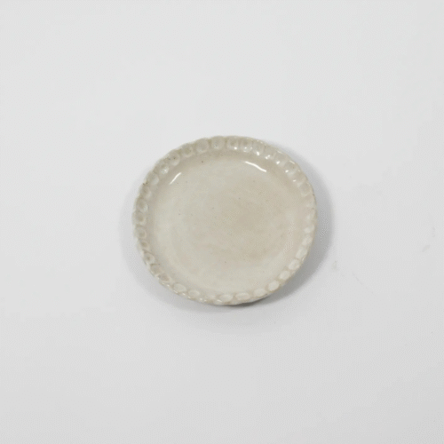 Petite Assiette "Florence" en grès bord ondulé | Twicy Store