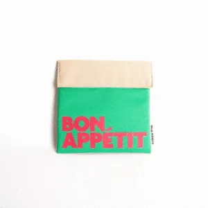 Sac repas réutilisable anti-taches “Bon Appétit” – plusieurs coloris | Twicy Store