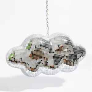 Boule disco « Nuage » à suspendre – Boule à facettes 30 cm | Twicy Store