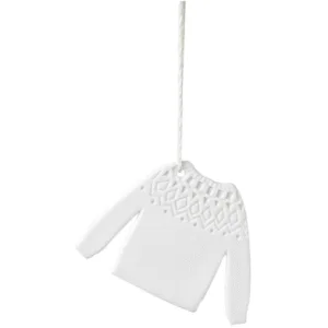 Ornement en porcelaine à suspendre « Pull over » | Twicy Store