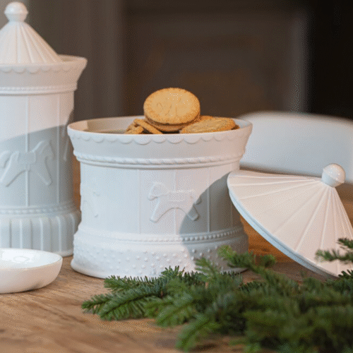Boîte à biscuits en porcelaine "Carrousel" 2 modèles disponibles | Twicy Store