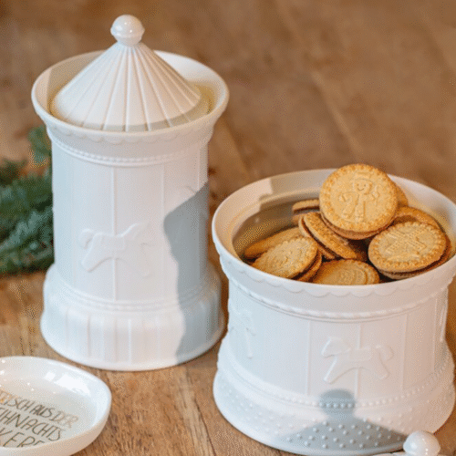 Boîte à biscuits en porcelaine "Carrousel" 2 modèles disponibles | Twicy Store